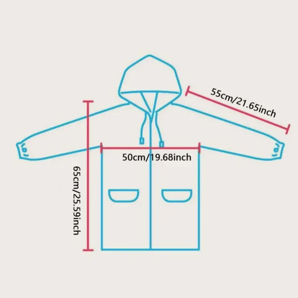 One-piece Raincoat Cartoon Animal Children Outdoor Waterproof Rain Coat Clothes Baby Boys Girls Jacket Coat Rainwear Rainsuit - Image 4