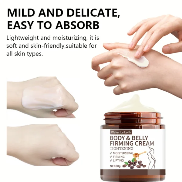 Abdominal Control Firming Cream - 60g, Plant Extract Deep Moisturizing and Moisturizing, Alcohol-Free, Suitable for All Skin Types, No Spices, Enhances Skin Elasticity - Image 5