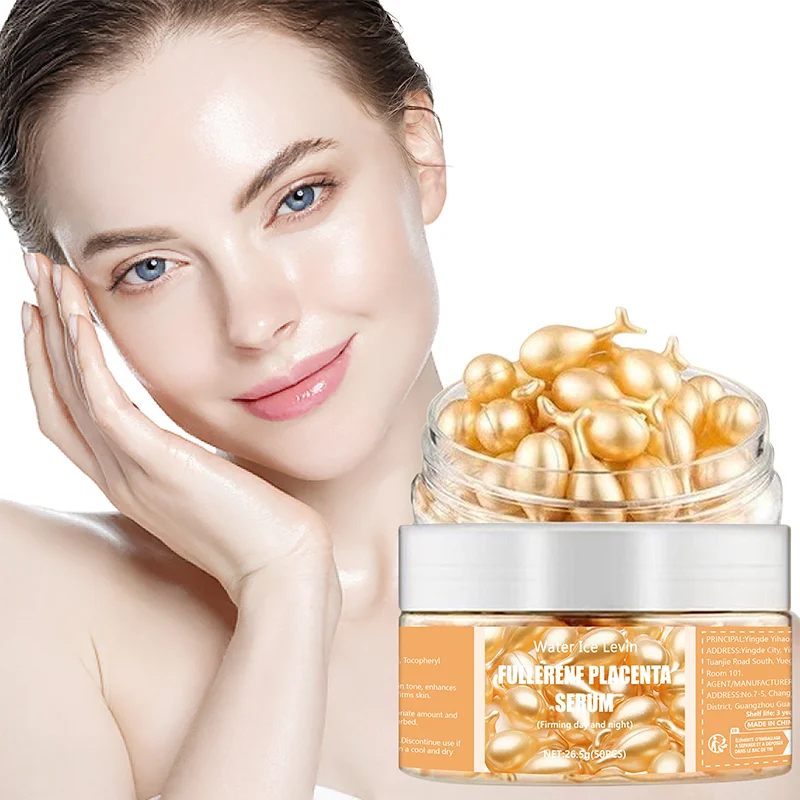 kf-S51d4a3cc021848c38bc20b2467ff8484K 50 Capsules Fullerene Essence Capsule Collagen Capsule Facial Care Essence Anti-Wrinkle, Acne, Firming, Whitening, Hyaluronic Acid Essence Skin Care New Style - Image 1