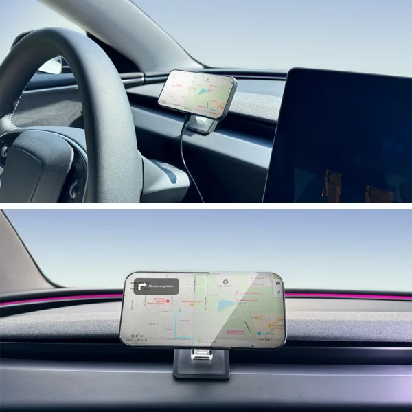 Car Cell Phone Holder Gravity Support Mount Bracket Vent Clip For Tesla Model Y Juniper Launch 2026 2025 Model 3 Highland 2024 - Image 3