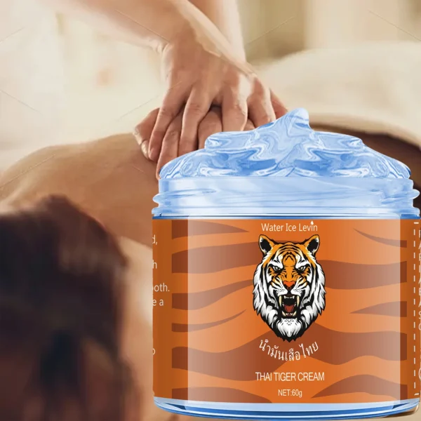 Thai Tiger Oil Cream - Hypoallergenic Deep Moisturizing, Rich in Tobaccoamol and Hyaluronic Acid, 60g, Natural Ingredients, Soothing and Moisturizing, Suitable for All Light Skin - Image 1