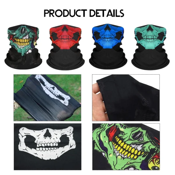 Summer Bicycle Face Mask Bandana Breathable Cycling Hunting Face Mask Running Hiking Skiing Sports Multi-purpose Scarf Men Women - Image 5
