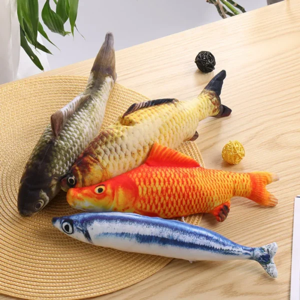 New simulation Fish Cat Toys Soft Plush Catnip Toy Interactive Cat Toys Gifts Funny 3D Fish Shape Doll Pet Supplies - Image 7