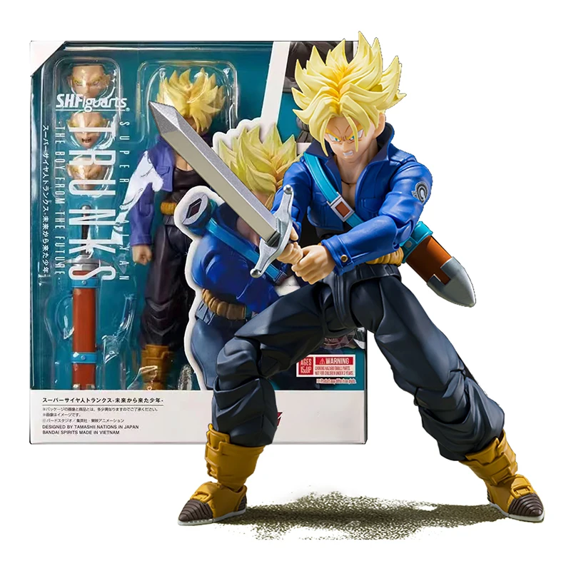 kf-S53af170f09de48778db6205e6e16673e4 Anime Dragon Ball Z Figures SHF Super Saiyan Trunks Action Figure Collection Model 15cm Future Boy Torankusu Movable Toys Gifts - Image 1