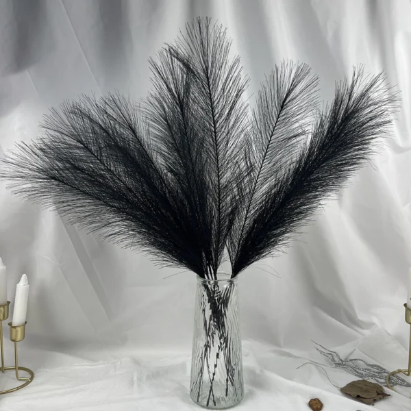 7pcs Fluffy Pampas Grass Boho Decor Flower Fake Plant Reed Simulated Wedding Party Home Decoration Artificial Flowers - Image 5