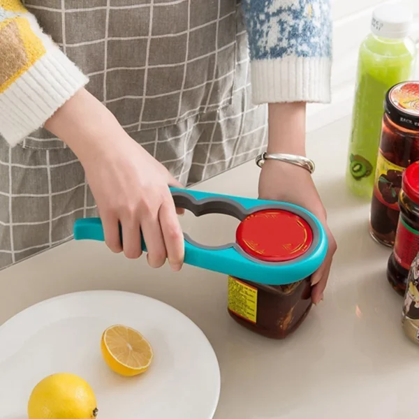 1pc-screw can opener manual can opener multi-function bottle opener four in one screw cap screwdriver energy-saving device - Image 4