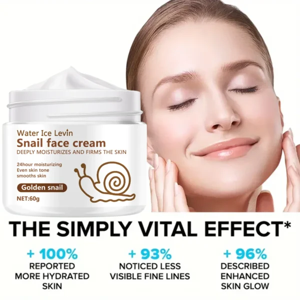 Snail Anti-aging Cream Collagen Moisturizing Nourish Repair Face Damaged Lift Firm Smooth Bright Whitening Skin Care - Image 4