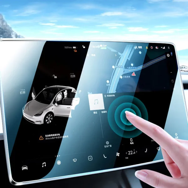 Tempered Glass Film Screen Protector for New Tesla Model Y Juniper 2025 Launch Model 3 Highland 2024 Center Rear Touch Screen - Image 6