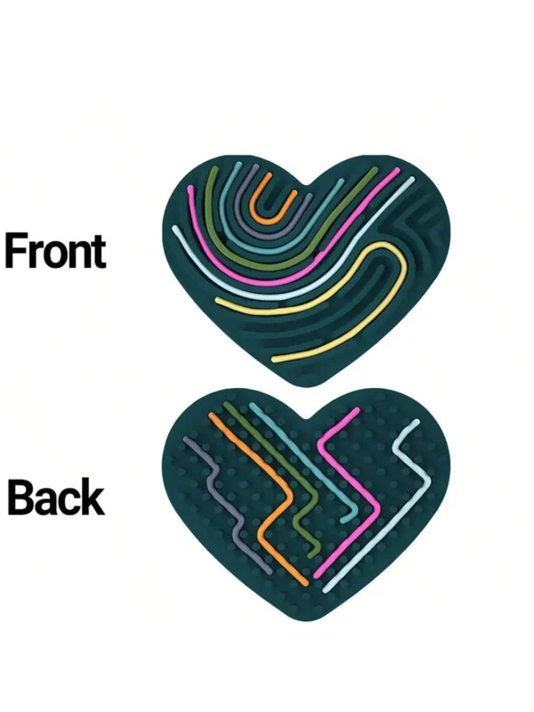 1Set Sensory Activity Board, Duble Sided Design Busy Board for Fine Motor Skill, Silicone Fidget Toy Adults for Travel - Image 3