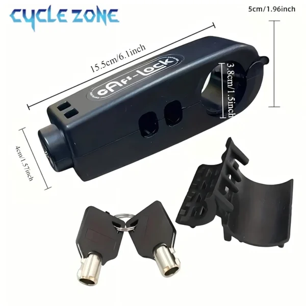 Mini Electric Vehicle Bike Anti-Theft Lock Portable Bicycle Brake Handlebar Grip Locks MTB Road Cycling Lock Scooter Motorcycle - Image 2
