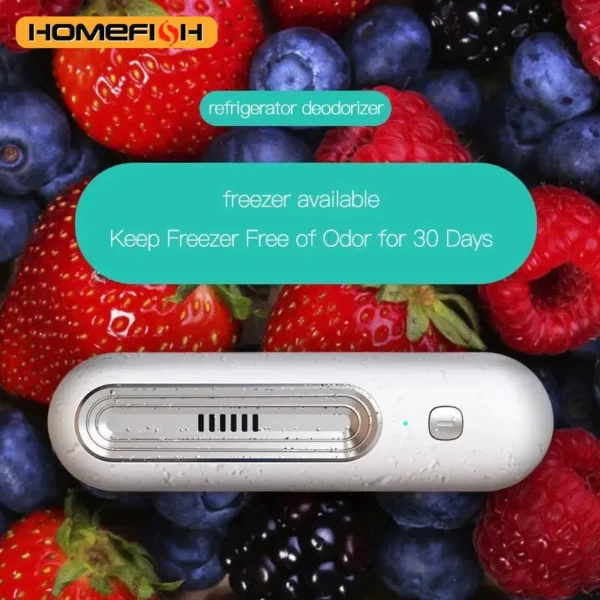 Refrigerator Deodorizer and Air Purifier - Extend Food Shelf Life, Remove Odors (Smoke, Pet, Toilet), for Car and Fridge - Image 1