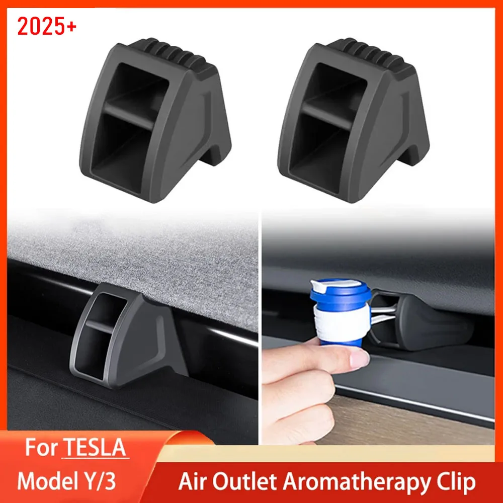 kf-S5edba53bb4b546128bef4ffc4a46e98em For Tesla MODEL 3 Highland Y Launch 2025 Air Freshener Adapter Air Outlet Aromatherapy Clip Silicone Car Air Vent Fragrance Clip - Image 1