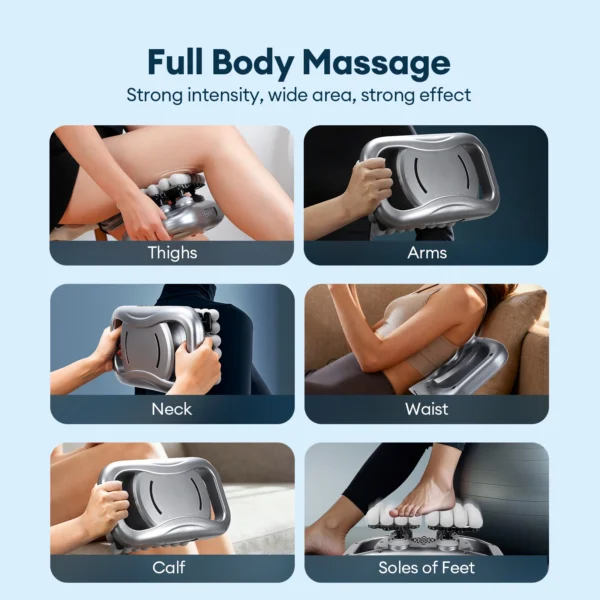 48-Heads Body Massage Gun High-Frequency Vibration Fascia Gun Back Waist Thigh Massager Neck Shoulder Massager Muscle masajeador - Image 3