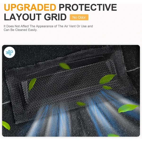 For Tesla Model Y Juniper Launch 2025-2020 Model 3 Highland 2024-2017 Air Vent Cover Under Seat Outlet Protector Dust Mesh - Image 3