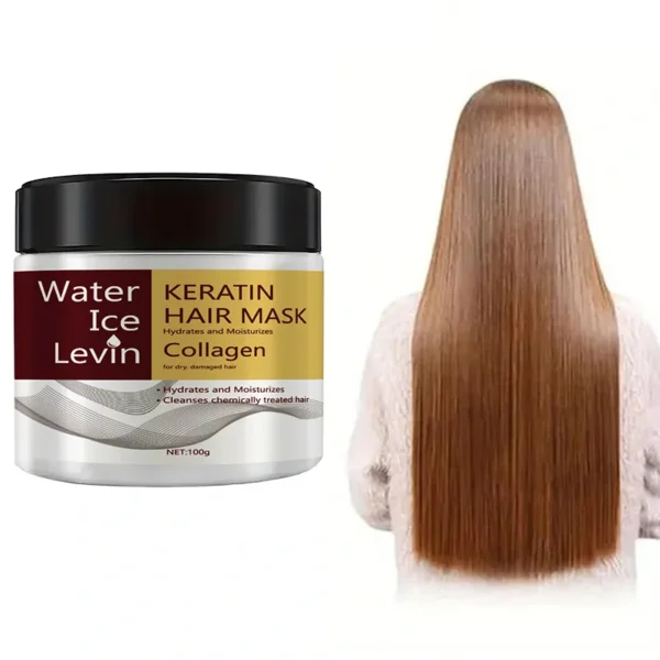Keratin Collagen Hair Mask Dual Oil Control Moisturizer Conditioner Soft Smooth Frizz Damaged Repair Revitalize Hair Care - Image 7