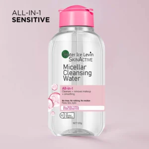 Water Ice Levin Micellar Water: All-in-1 Cleanser & Makeup Remover. No Rinse, No Rub, For Sensitive Skin. 125g.