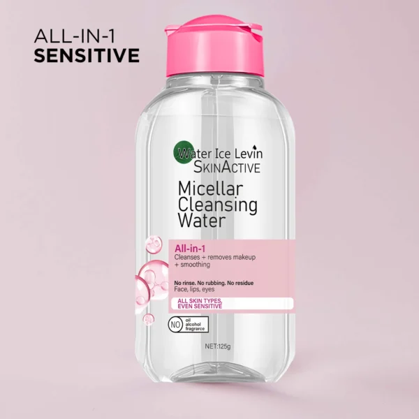 Water Ice Levin Micellar Water: All-in-1 Cleanser & Makeup Remover. No Rinse, No Rub, For Sensitive Skin. 125g. - Image 7