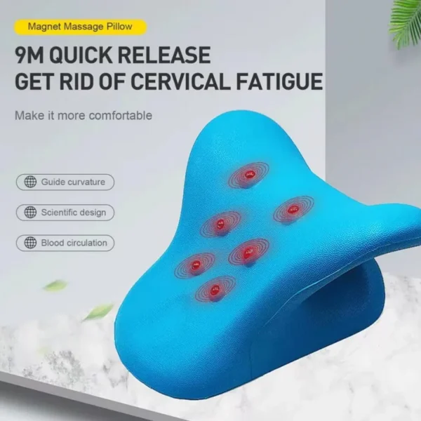 Cervical Neck Shoulder Stretcher Massage Pillow Traction Device Muscle Relaxation Relieve Pain Cervical Spine Correction - Image 2