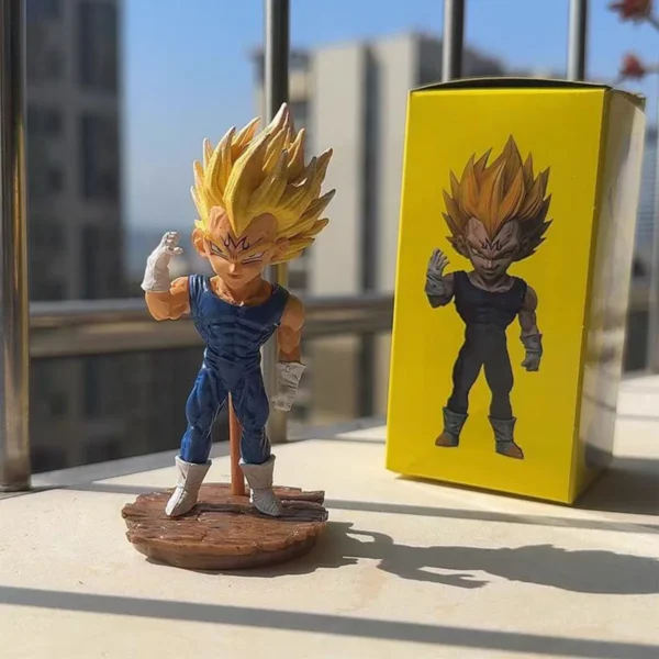 Dragon Ball Z 9cm Super Saiyan Prince Vegeta Figure Standing Posture Pvc Model Statue Doll Collection Decoration Toys Gift - Image 2
