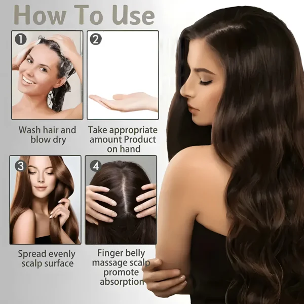 No-Wash Conditioner, Healthy Hair Penetrating Root to Hair, Smoothing Hair, Suitable for All Hair Types - Image 6