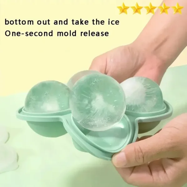 1pc Large Silicone Ice Cube Trays - Easy-Release, No Leakage, Perfect for Whiskey, Cocktails, Juice, and Parties - Image 7