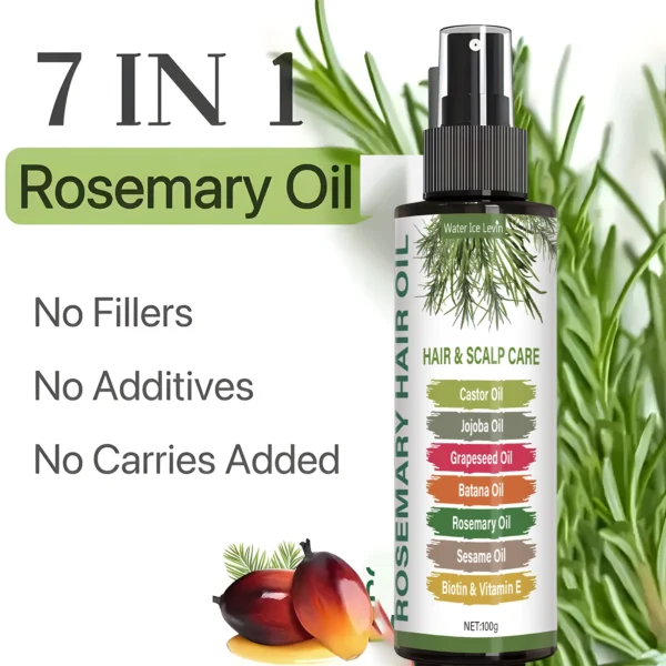 Rosemary Hairspray Uses Rosemary Oil, Mint Oil and Horsetail Grass Leaf Extracts to Moisturize Hair Roots Brings the Fragrance of the Hair, Make Your Hair Looks Shiny and Beautiful - Image 4