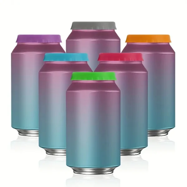 6pcs - Silicone can lid soda lid beer can lid sealing leak proof cola lid - Image 6