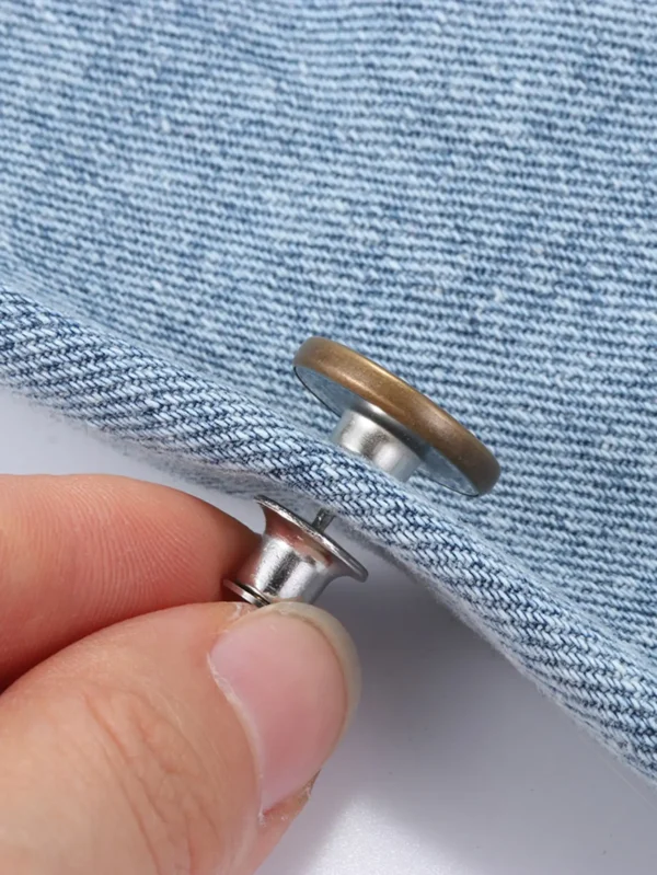 6PCS-Jeans Waist Buttons Nail Free Adjustable Waist Extenders Buttons Detachable Clothing Pants Waist Buckle - Image 2