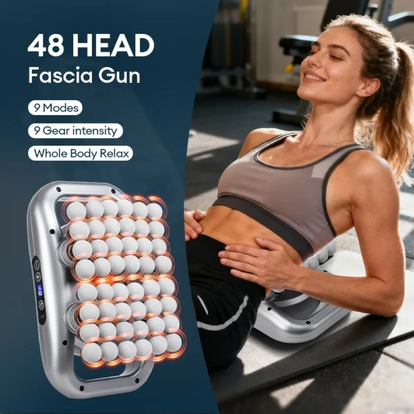 48-Heads Body Massage Gun High-Frequency Vibration Fascia Gun Back Waist Thigh Massager Neck Shoulder Massager Muscle masajeador - Image 1