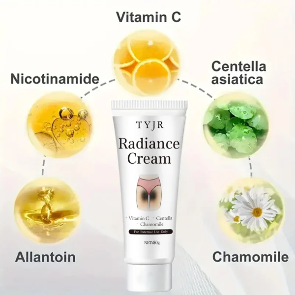 Snow White Cream Contains Niacinamide and Centella Asiatica, Whitening Lotion for Body and Private Parts, Underarm Rejuvenation - Image 2