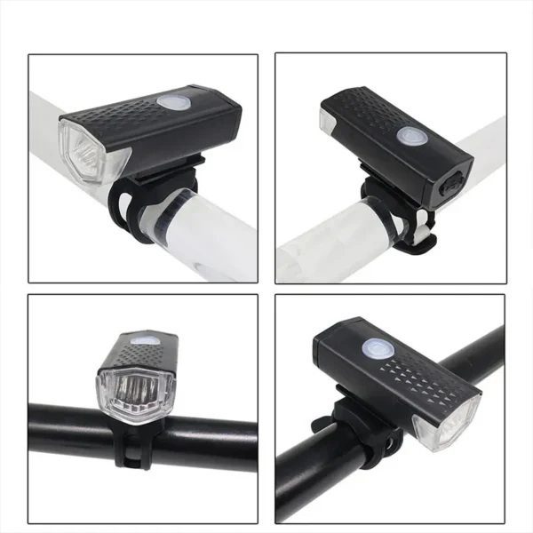 Bike Front Lights USB Rechargeable LED Bicycle Lamp for Night Riding MTB Headlight Flashlight Safety Cycling Accessories 3 Modes - Image 6