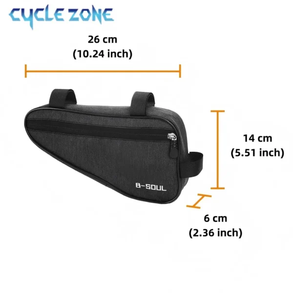Bicycle Triangle Bag Bike Front Tube Frame Saddle Storage Bags MTB Cycling Pouch Durable Bike Versatile Bag Bicycle Accessories - Image 3
