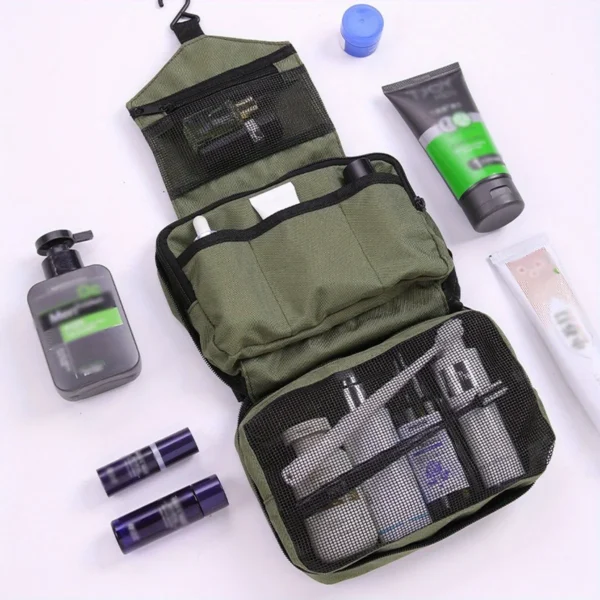 Hanging Men's Toiletry Bag Large Waterproof Cosmetic Bags Travel Organizer Lady Toiletries Makeup Toilet Foldable Bathroom Kit - Image 7