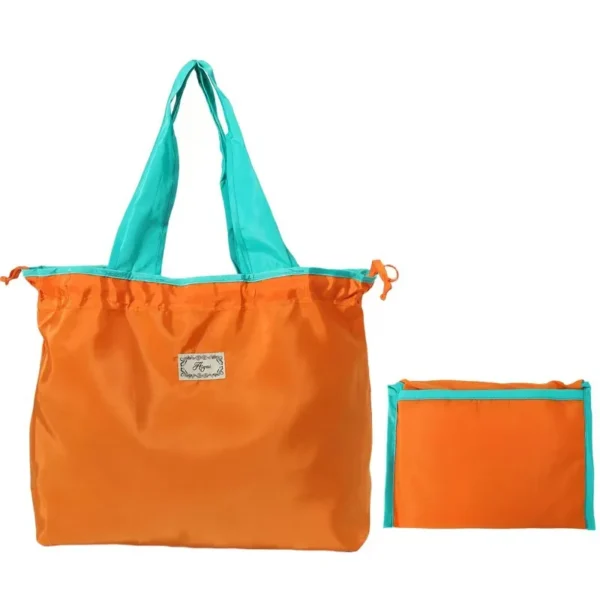 Ultra Lightweight & Compact Grocery Bag - Fold into Pocket, Eco-Friendly Shopping Tote with Zipper - Image 3