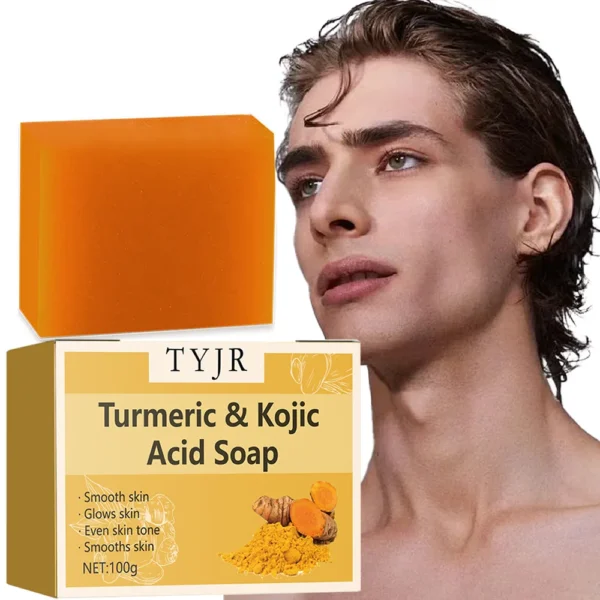 Ginger soap for cleansing, anti-acne, whitening and brightening the face, removing acne and fading dark spots, turmeric soap - Image 7