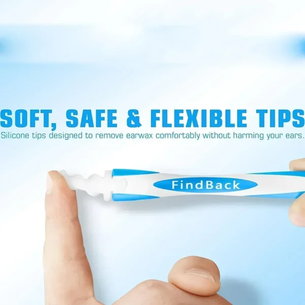 Ear Wax Remover Tool Ear Cleaner With Soft Silicone 16 Replacement Tips Simply To Grab Extract Earwax - Image 5