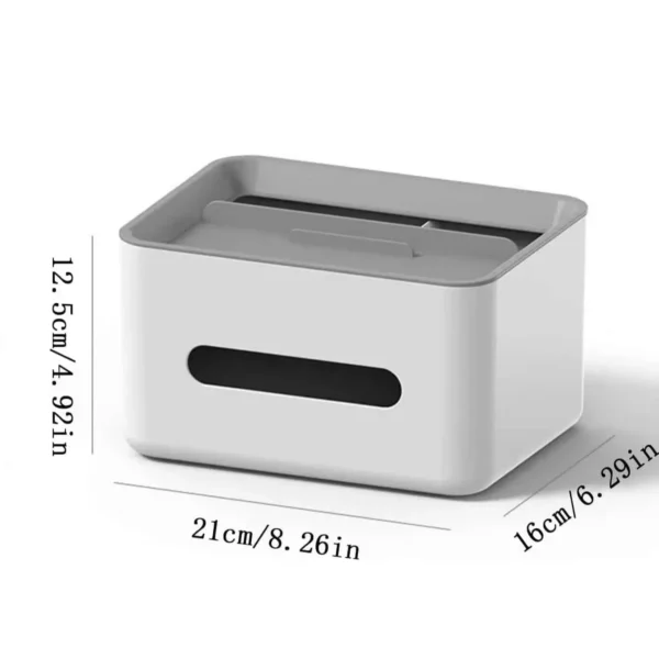 1pc-Tissue Organizer Box Desktop Sundries Storage Tissue Box Remote Control Storage Box Desktop Tissue Holder - Image 4