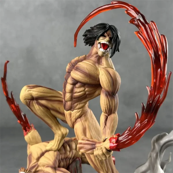 29cm Eren Jaeger Figure Manga Attack On Titan Anime Figures Jaeger Pvc Model Statue Doll Collection Decoration Toys Gift - Image 2