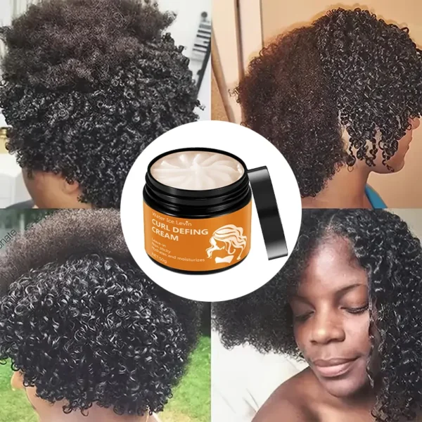 50g Black Castor Oil Curly Hair Styling Cream - Moisturizing Hair Styling Cream Suitable for Normal Hair, Men and Women, Easy to Use and Carry with Plant Formulas - Image 7