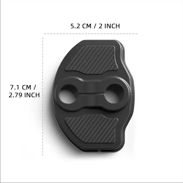 4 Pcs For Tesla New Model Y Juniper 2025+ LAUNCH 2025 Door lock protection cover shell TPE - Image 3