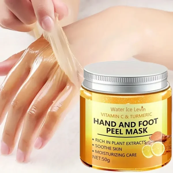 Vitamin c and turmeric hand wax mask for hands and feet, smoothing skin, gently cleansing hand mask, illuminating hand skin - Image 7