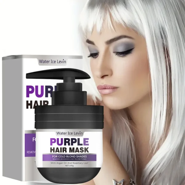 Purple Keratin Hair Mask Repairing For Hair Damaged Maltreated Moisturizing Nourishing Repairing Hair Mask Hair Care Conditioner - Image 7