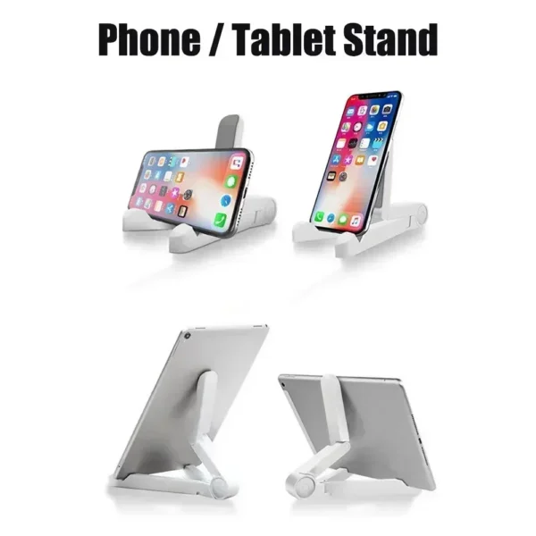 Multifunctional Foldable Tablet Stand Holder Universal for iPad Air/Pro Samsung Xiaomi Huawei Tablets & Phones Adjustable Angle - Image 6