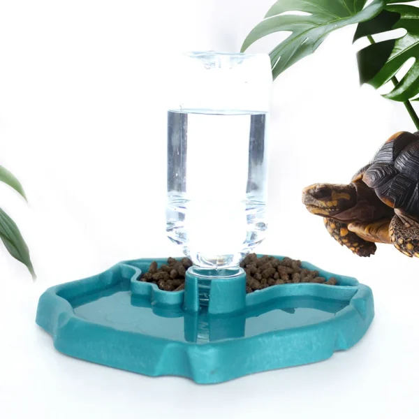 1pc - Reptile Feeder, Turtle Food Dish, Small Pet Bowl For Reptiles And Amphibians, Removable, Easy-Clean,Small Pet Supplies - Image 2