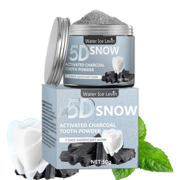 Bamboo Charcoal Teeth Whitening Powder - Natural Whitening and Deep Cleaning for Men and Women, Fresh Breath Daily Use Toothpaste, 1 Piece - Image 2