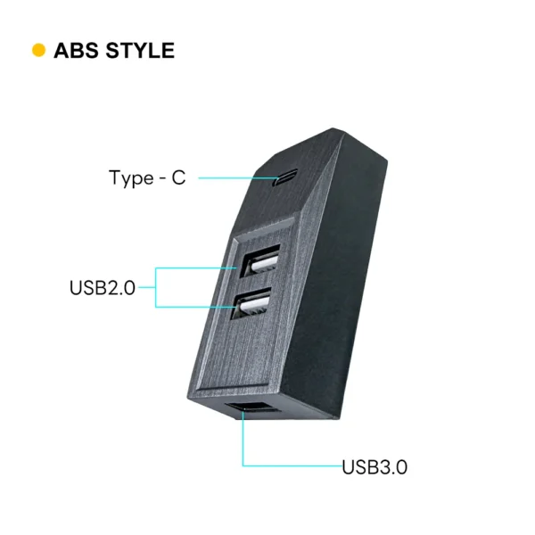 Glovebox USB Hub For Tesla New Model Y Launch Juniper 2025 Model 3 Highland 2024 Type-C Port Splitter Docking Station Data - Image 5