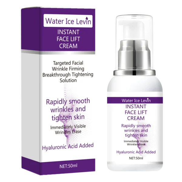 Instant face lift cream with hyaluronic acid for wrinkles. Firming solution. - Image 3