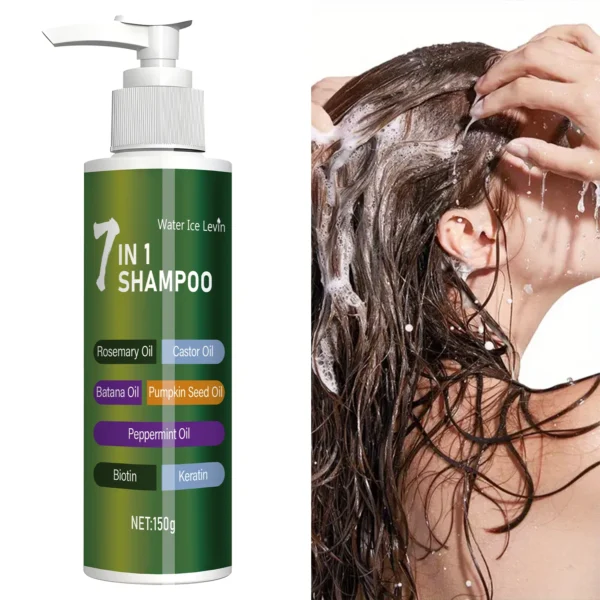 7-in-1 Shampoo, Rich Foam and Easy to Rinse, Remove Dandruff, Reduce Broken Hair, Long-Lasting Oil Control, Super Fluffy, Strong Hair Repair Split Ends, Thick and Soft - Image 5