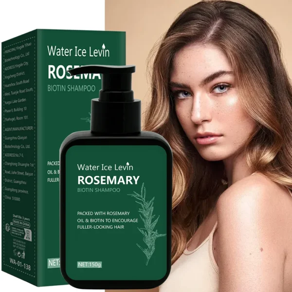 kf-S796faed8d5bf444687e1e37bc86836adp Rosemary Biotin Shampoo Hair Growth Deep Cleansing Scalp Care Oil Control Strengthening Hair Root Shampoo 150ml - Image 1