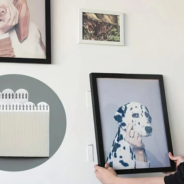 12pcs-Traceless and easy to pull adhesive Velcro for fixing photo frames, hanging pictures without leaving any adhesive - Image 3